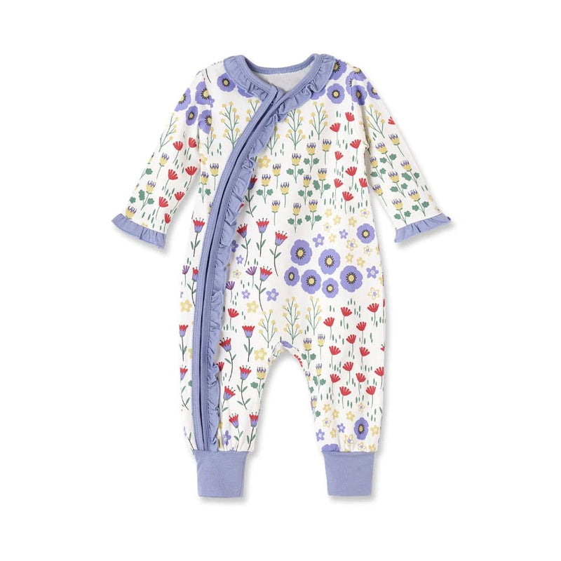 baby long sleeve spring floral romper