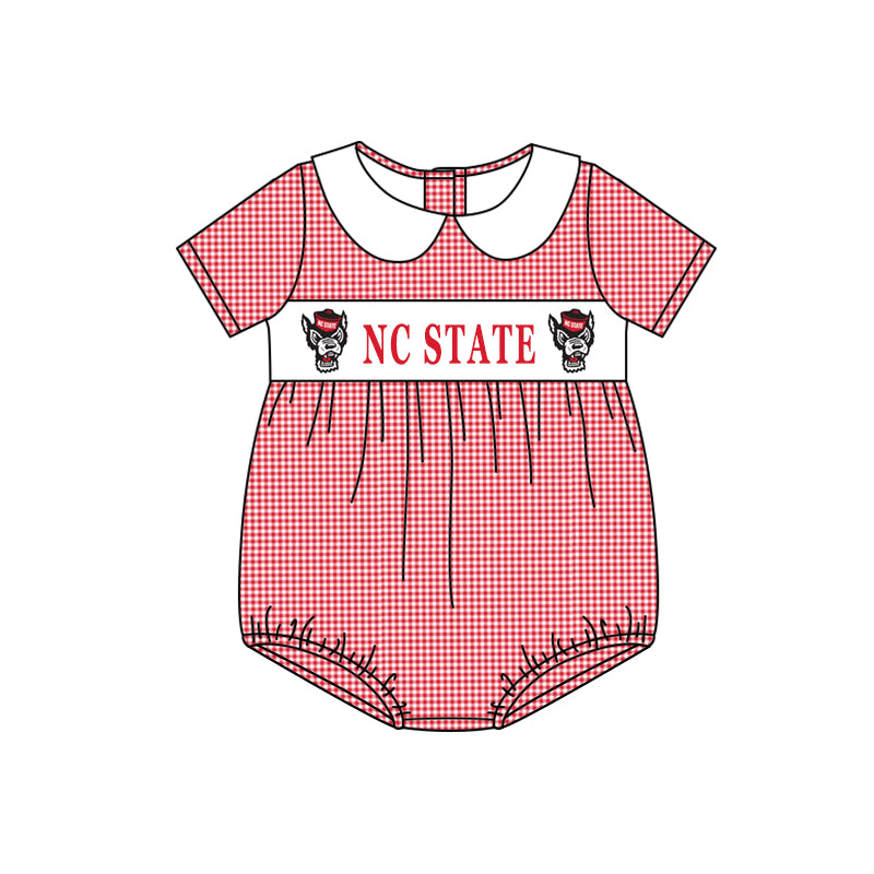 baby boy nc state university football team custom romper