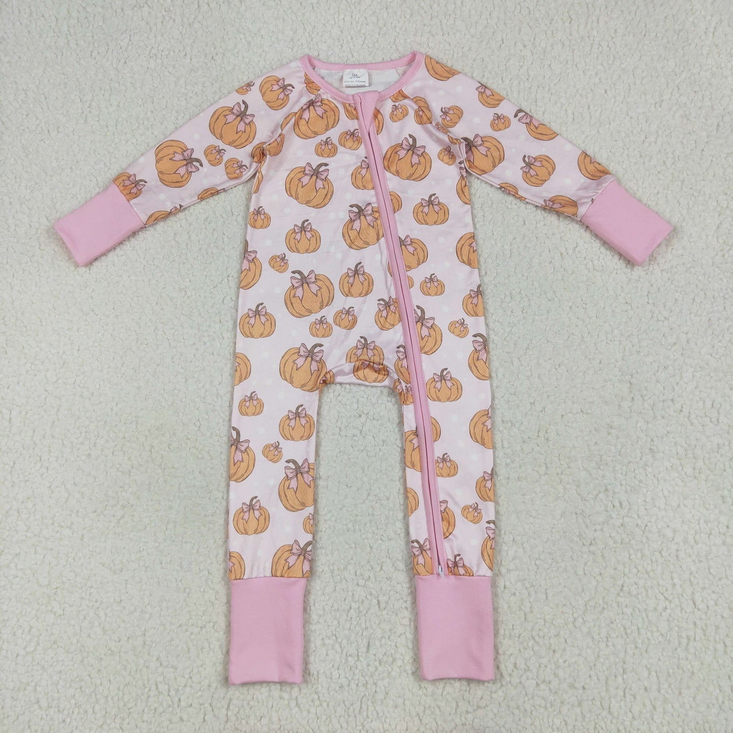 Fall pumpkins girls long sleeve outfit