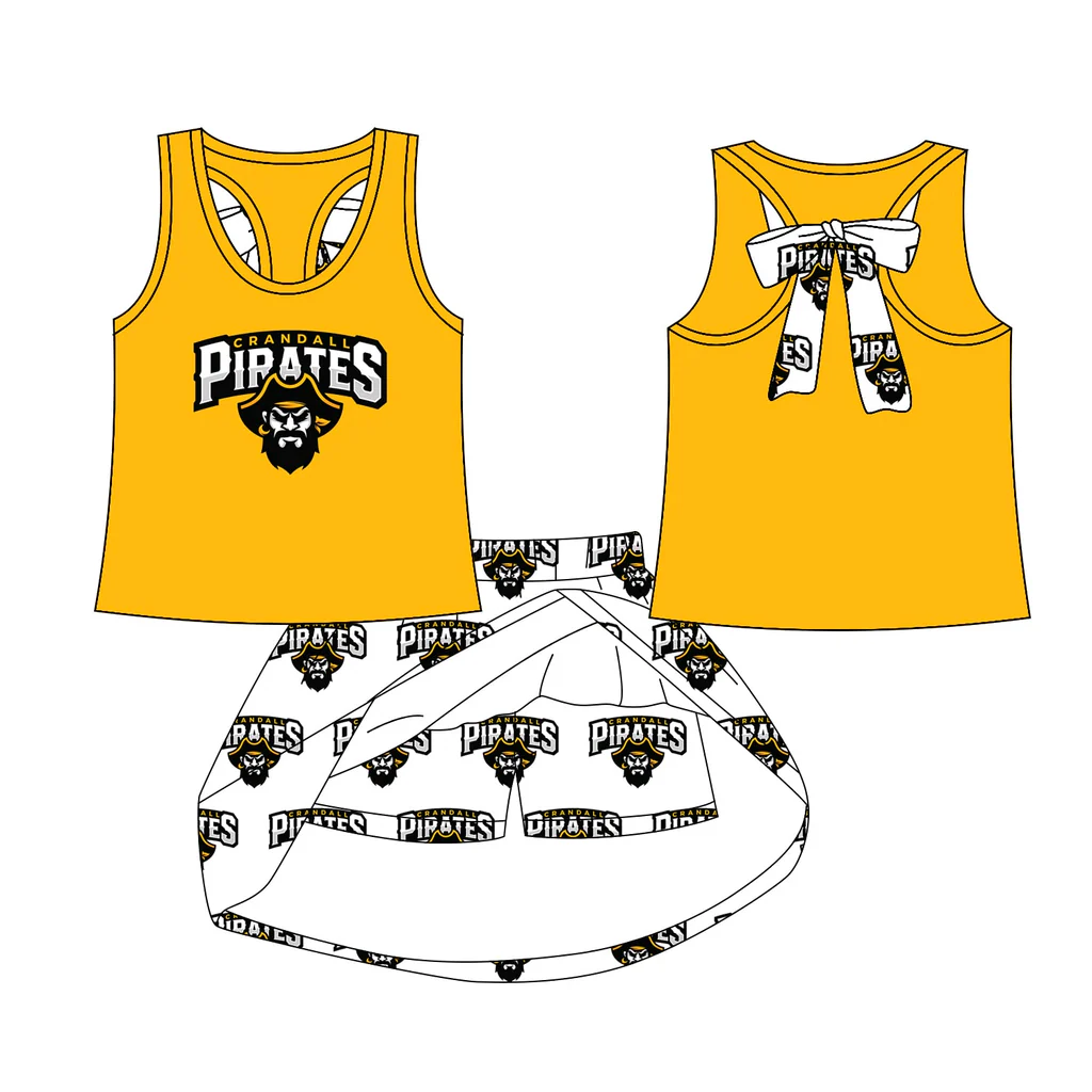 Baby girls custom team cheer outfit add shorts