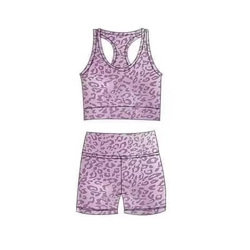 baby girls lavender cheetah summer outfit
