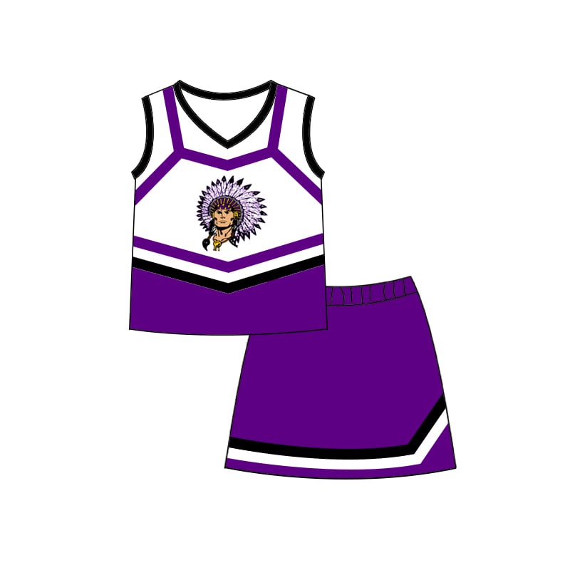 toddle girls cheer team skirt set