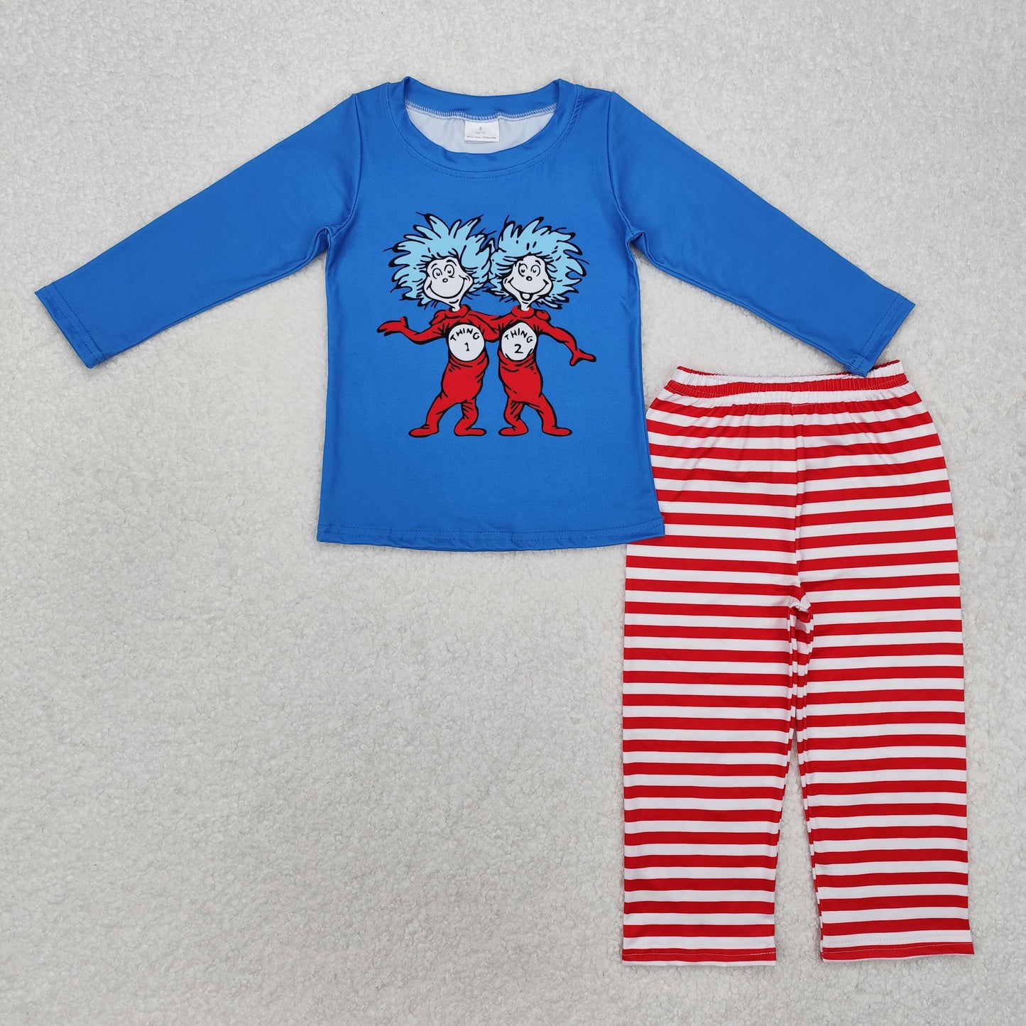 Sister brother kids long sleeve Dr clothing matching set