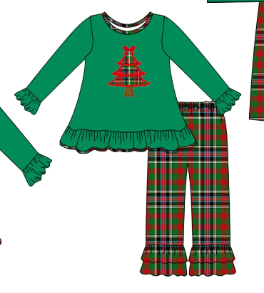 toddle girl Christmas deisgn outfit