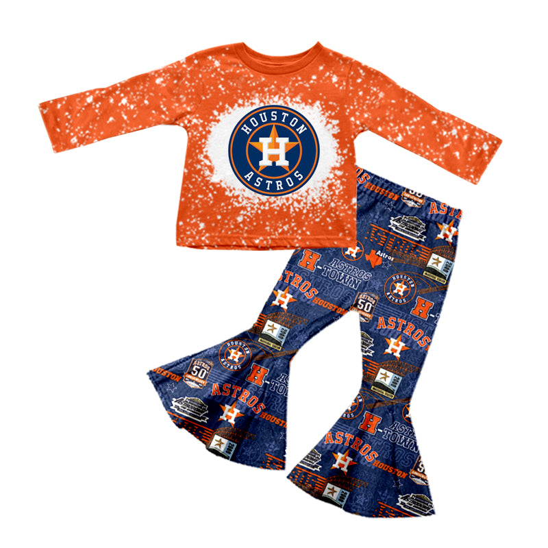 baby girls long sleeve team design outfit