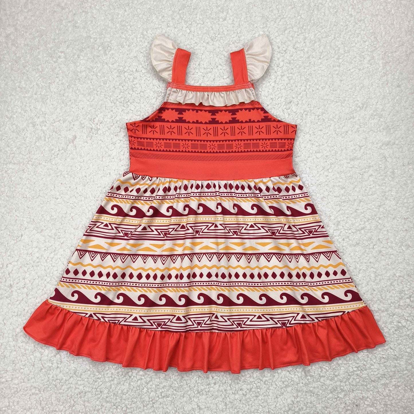 Little girls princess cartoon summer dress