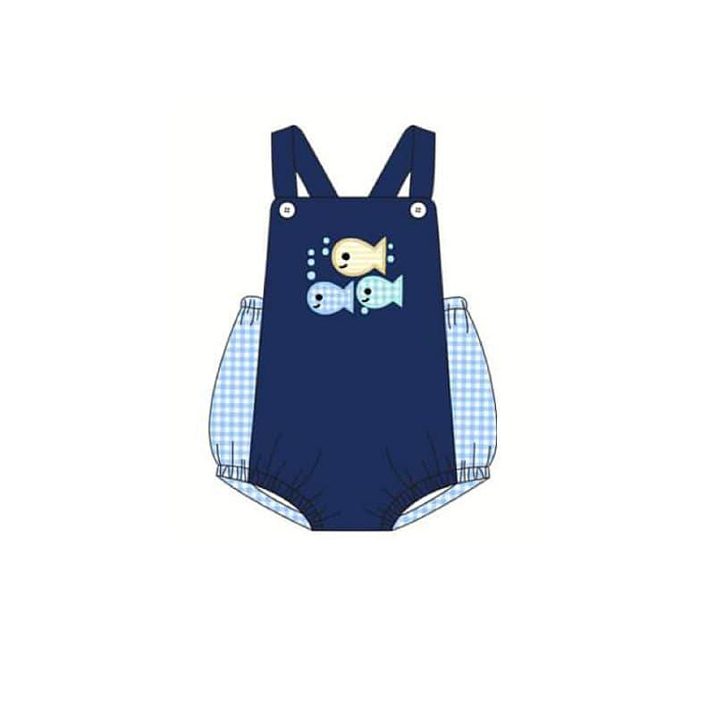 baby sea fish beach romper