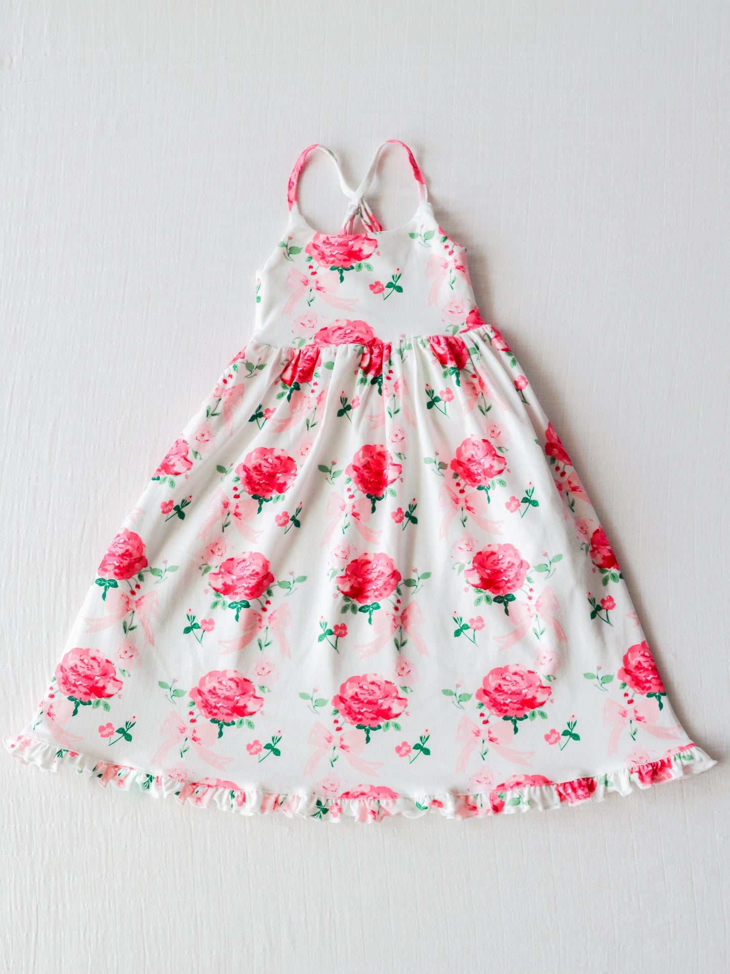 Baby girl wholesale floral boutique dress