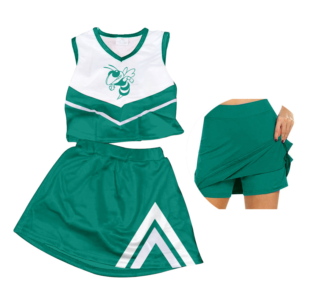 baby girls bee team cheer skirt outfit