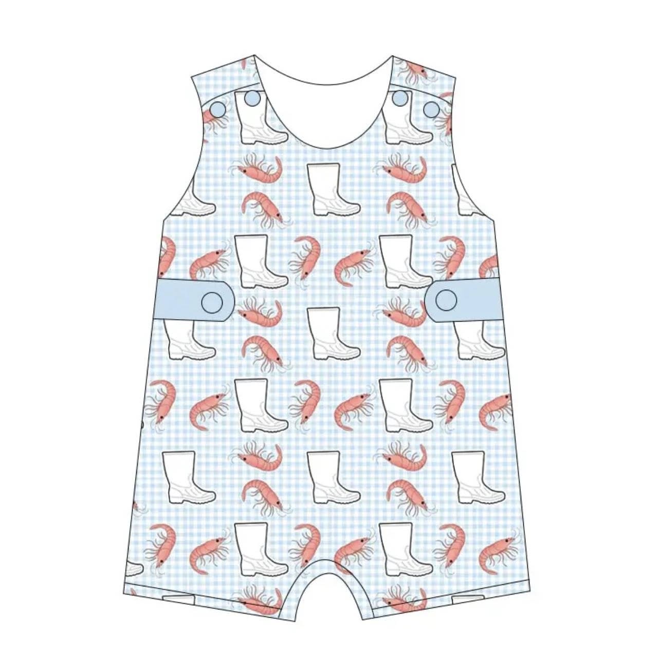 Toddle baby boy lobster design romper