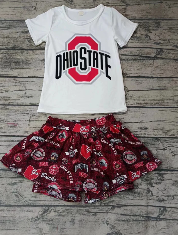 baby girl team design skirt outfit