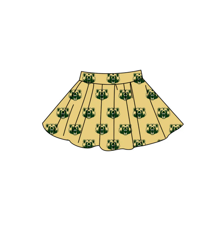 Adult custom team print summer skorts add shorts inside