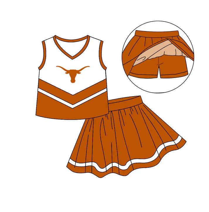Baby girls custom team cheer outfit add shorts