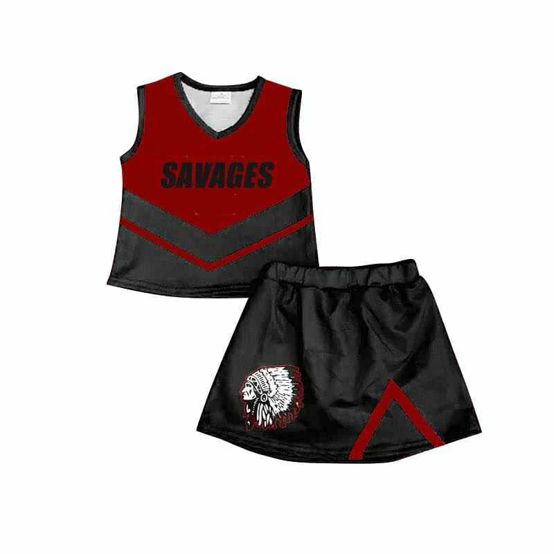 toddle girls cheer team skirt set