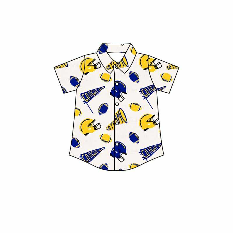 Kids short sleeve button shirt