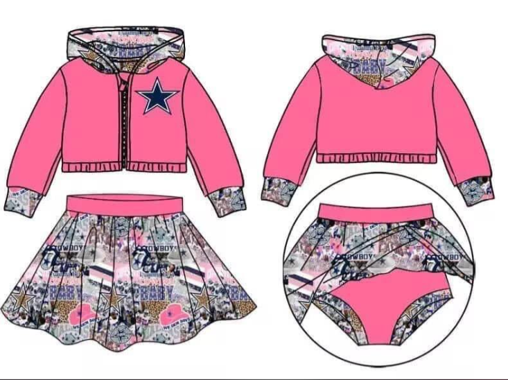 baby girl college team outfit