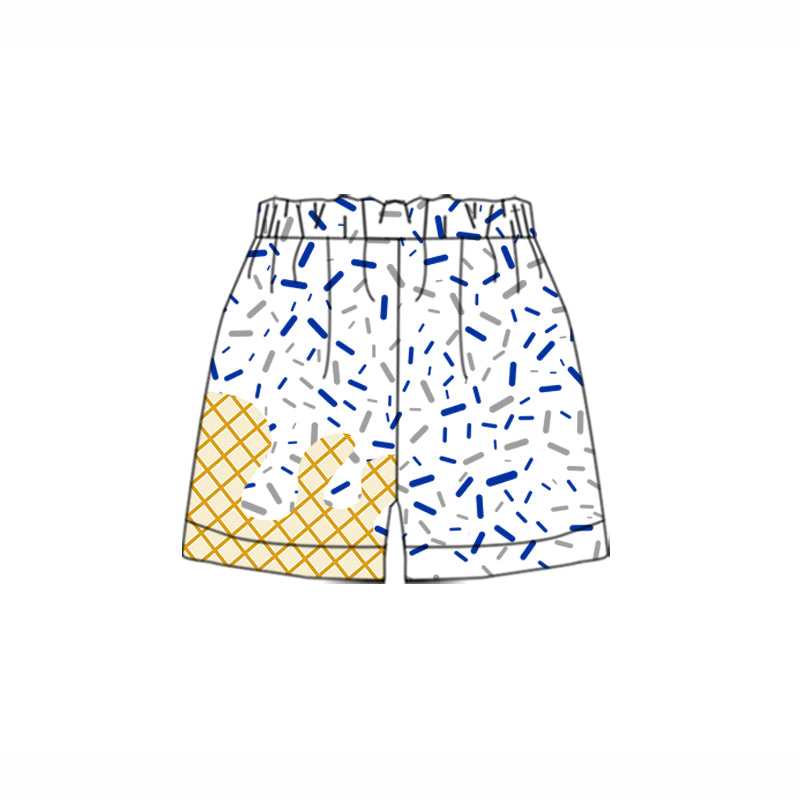 toddle baby custom team ice cream drip shorts