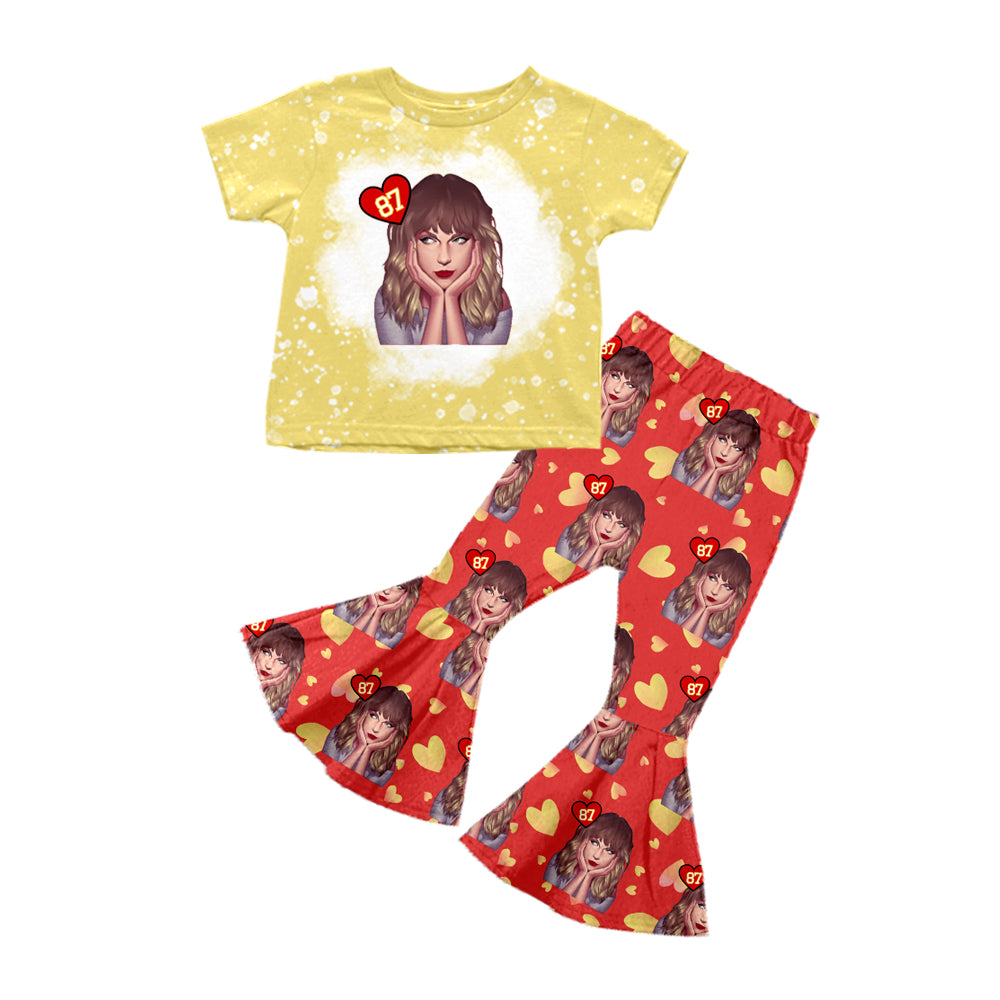 baby girls short sleeve country music singer outfit
