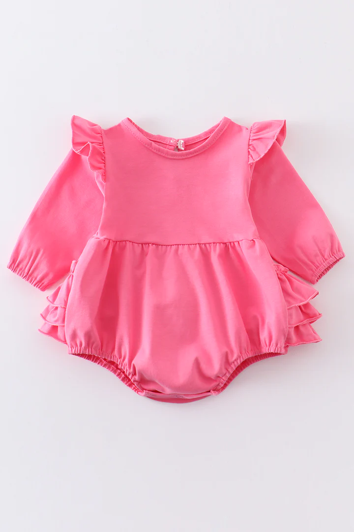 toddle girls long sleeve bubble romper