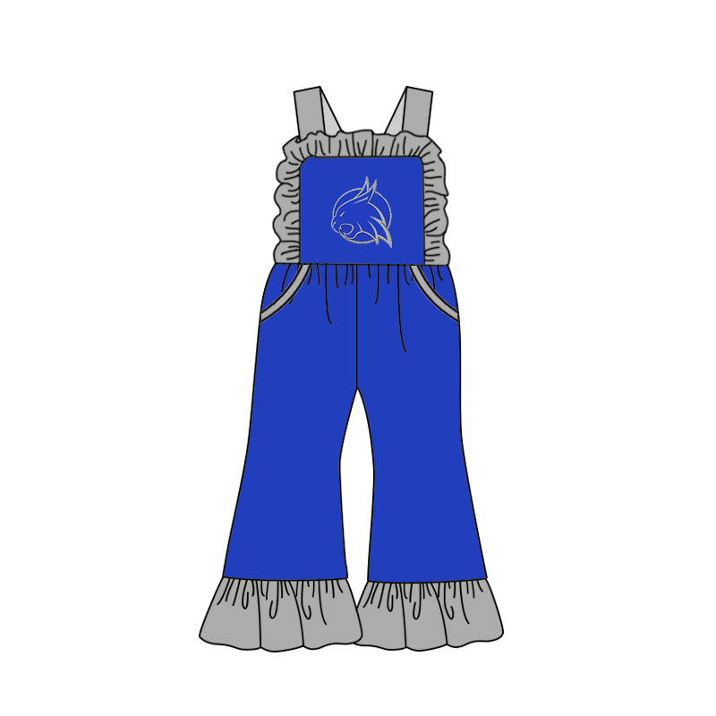baby girls custom team summer jumpsuit
