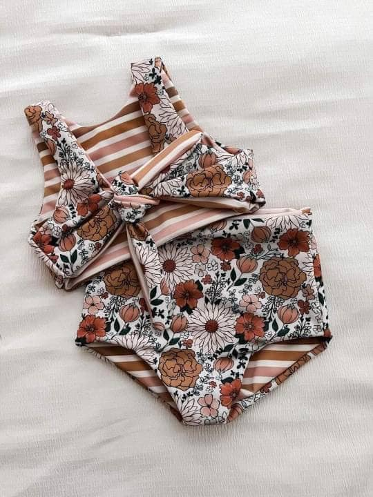baby girls summer two pieces bathing suit