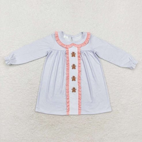 best sister christmas embroidery gingerbread long sleeve clothes