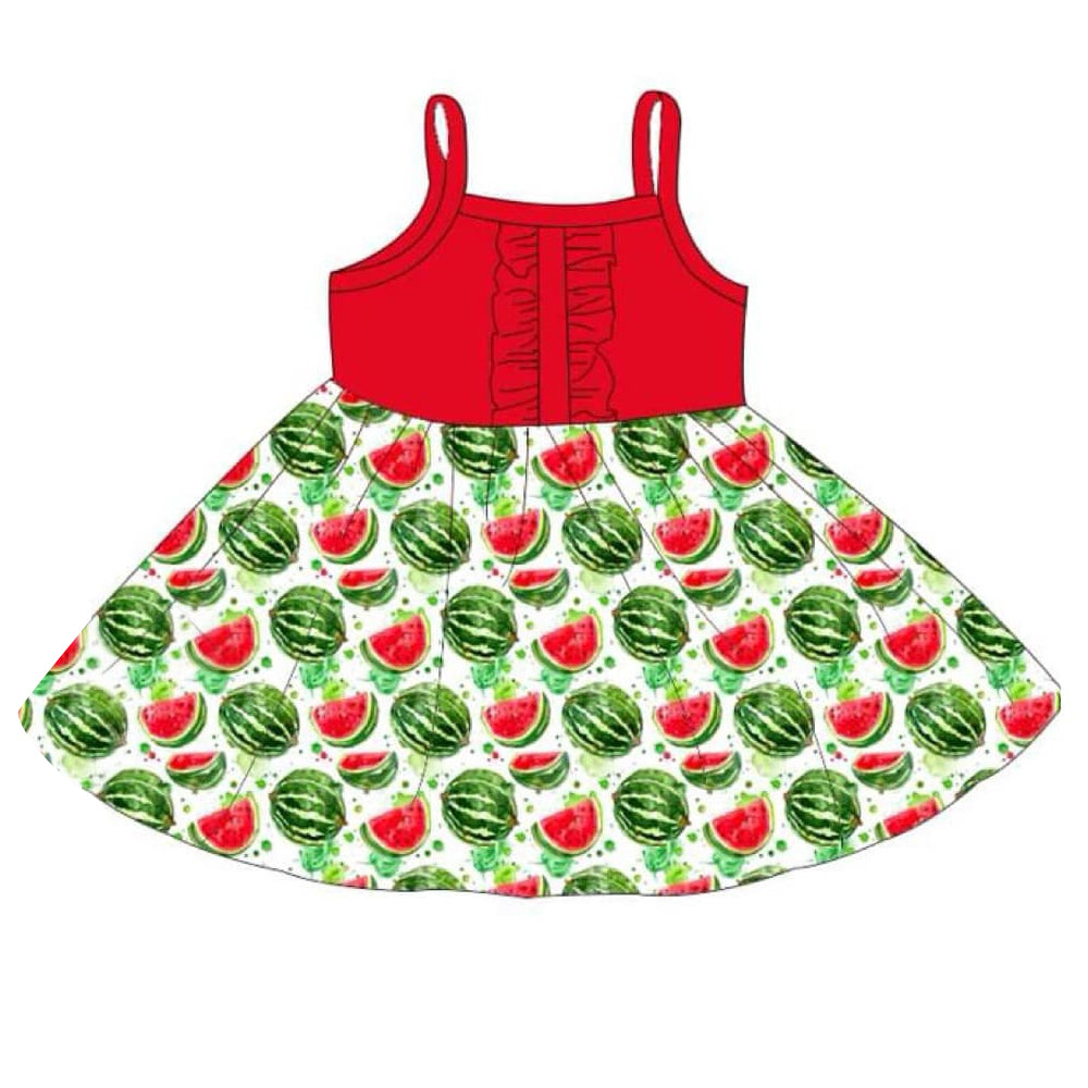 Baby girl watermelon summer dress