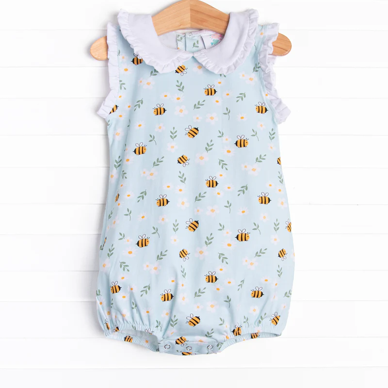 toddle baby girls bee floral romper
