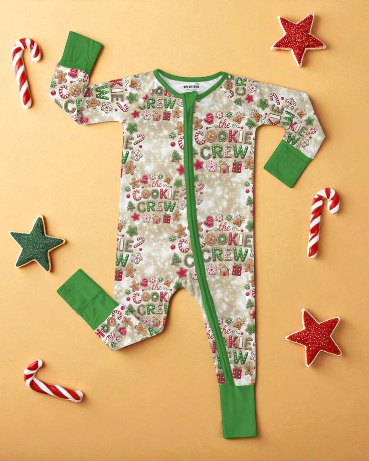 Toddle kids cute Christmas design long sleeve romper