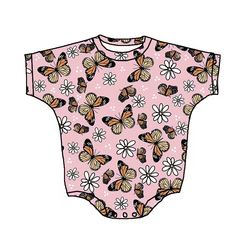 infant baby girls wholesale butterfly romper