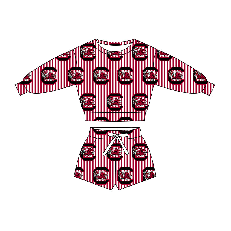 baby girls team design long sleeve spring fall clothing set