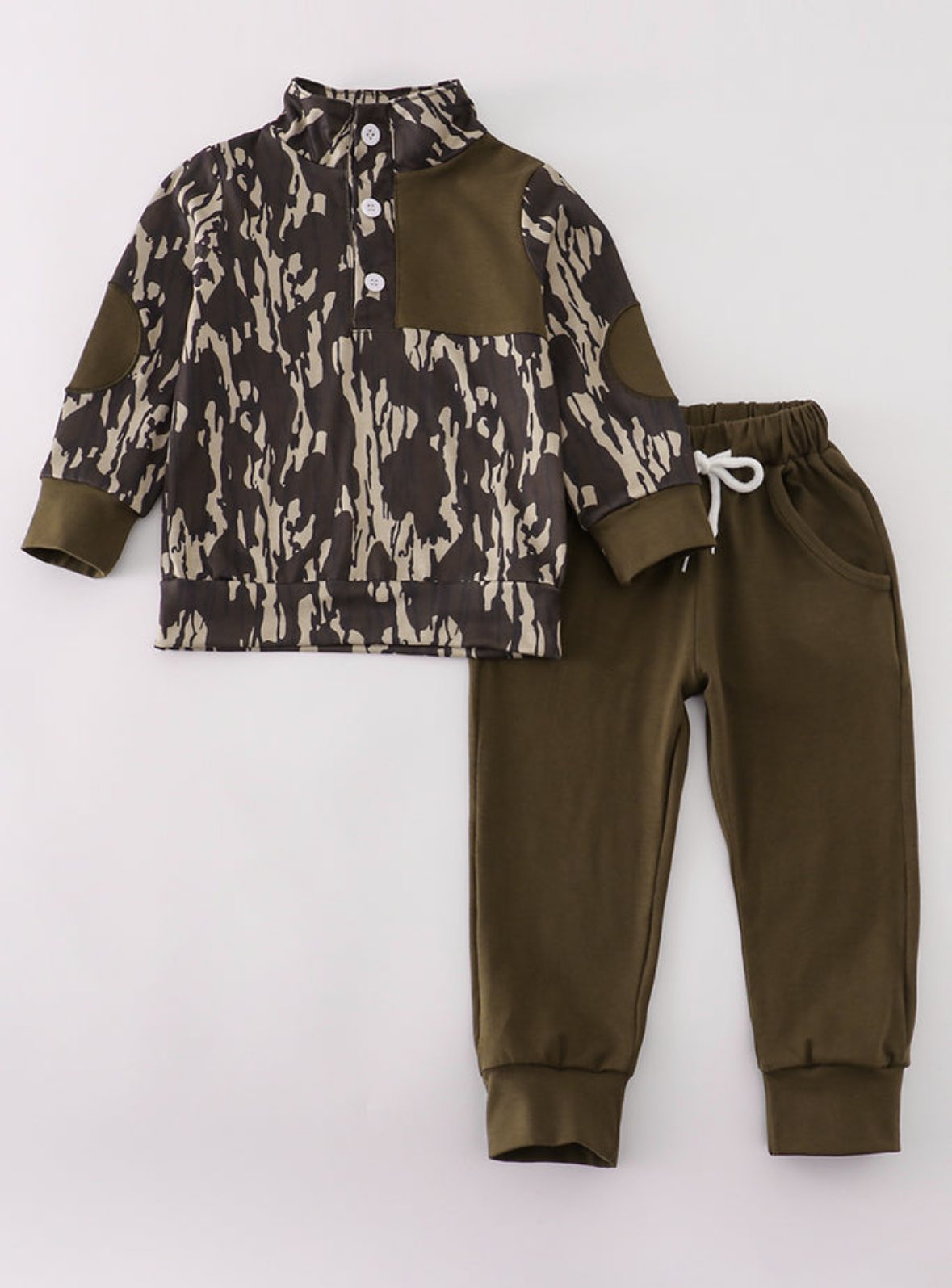 baby boy long sleeve camo spring fall outfit