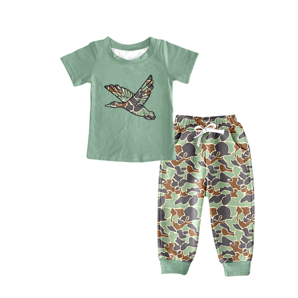 baby boy camo mallard duck matching outfit