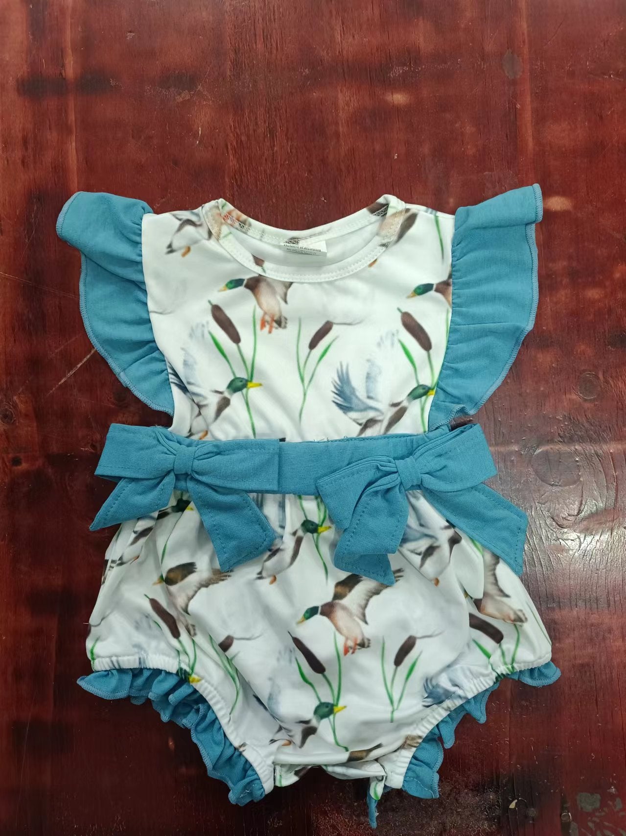 infant girls mallard duck romper