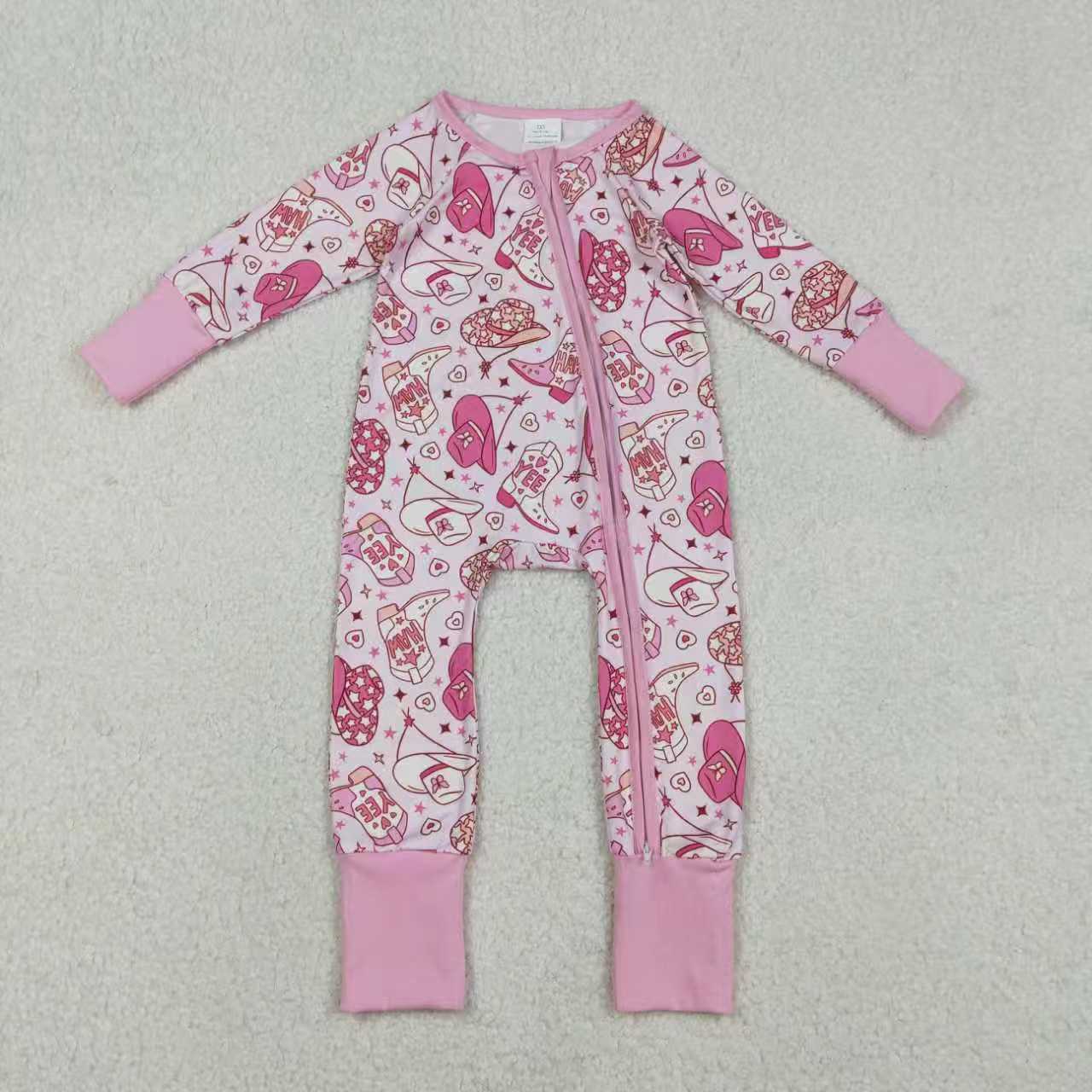 Western cowboy design kids long sleeve pajama set