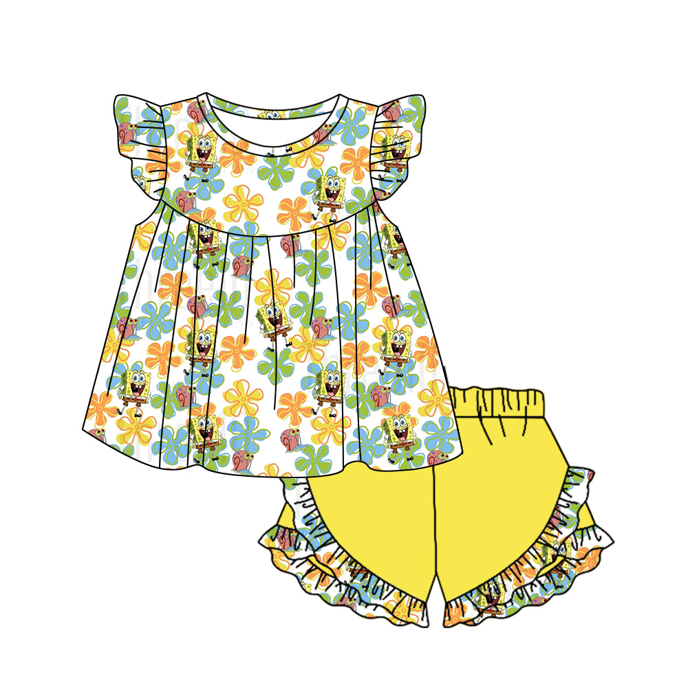infant baby gril cartoon outfit