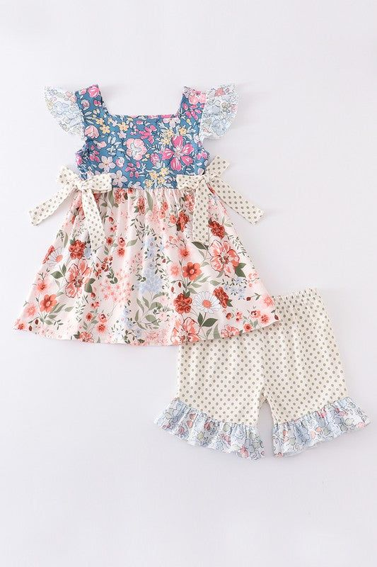 wholesale girls floral boutique outfit