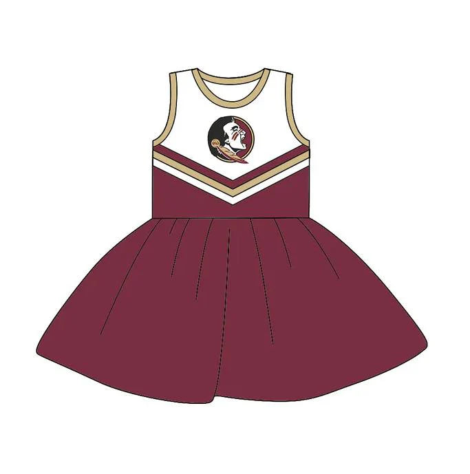 Toddle girls wholesale custom team design dress