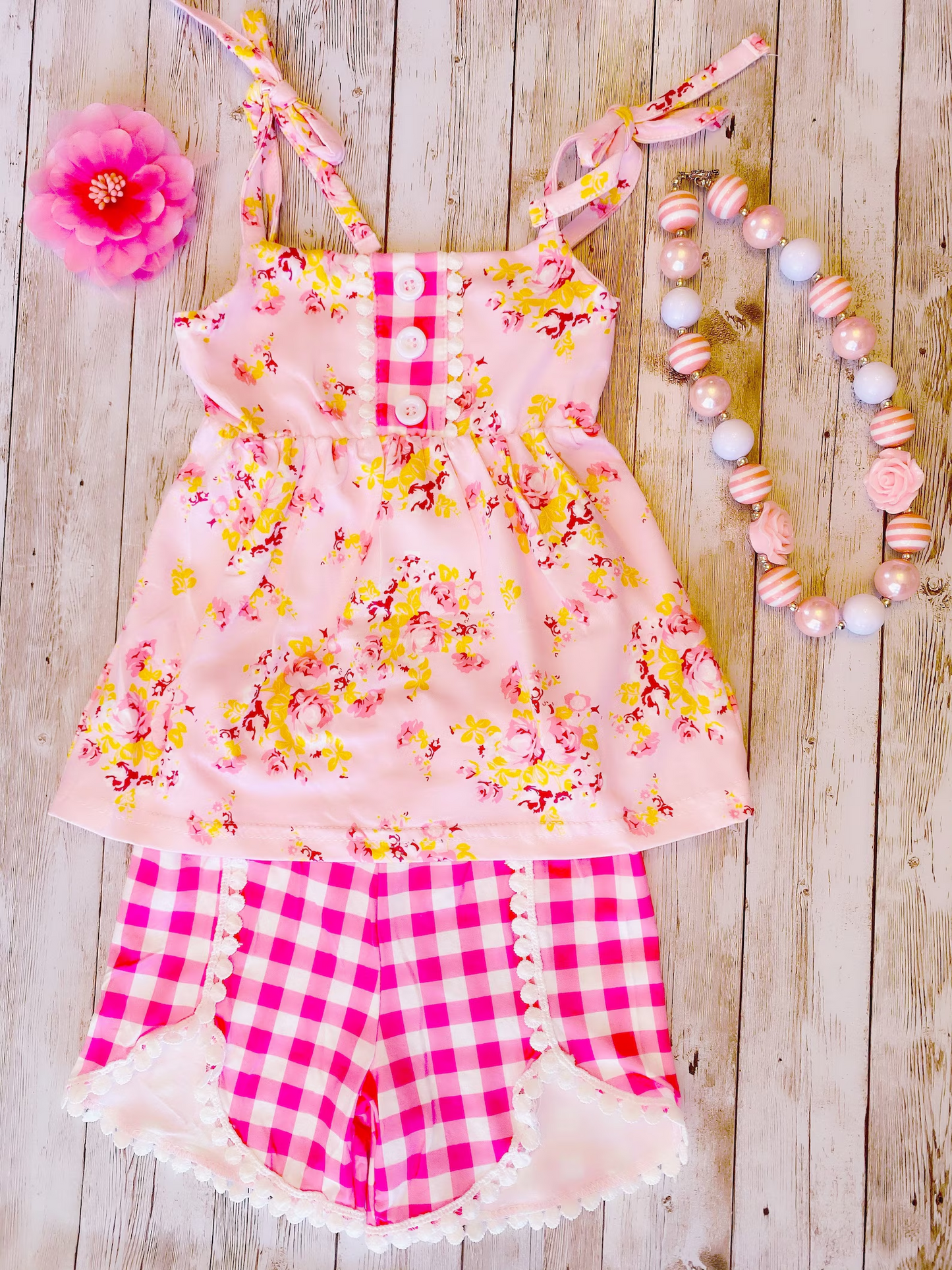 baby girls wholesale floral boutique set