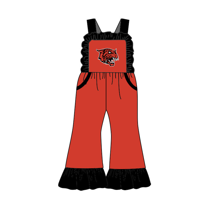 baby girls custom team summer jumpsuit
