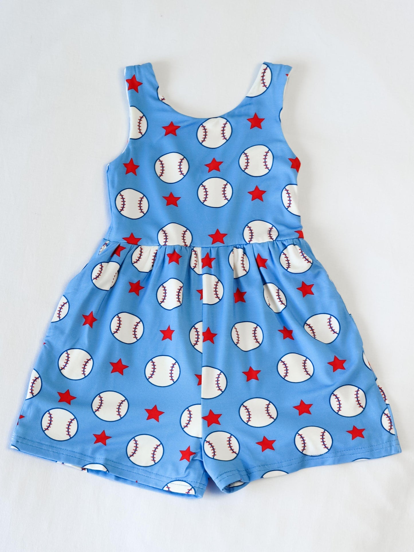 toddle girls baseball summer jumpsuit wholesale factory price
