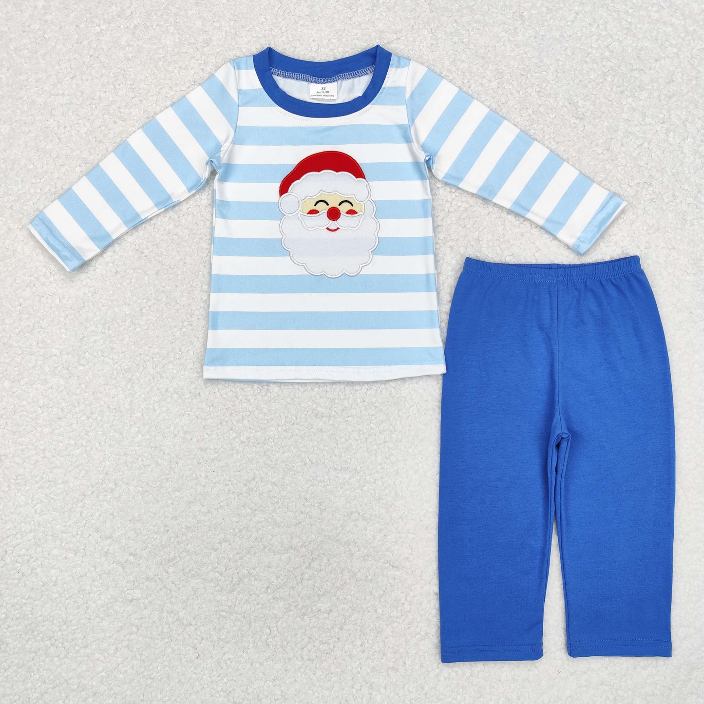 Embroidery Christmas Santa Claus baby boy clothes