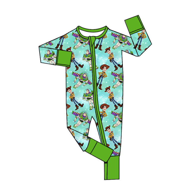 cartoon story wholesale long sleeve zip romper