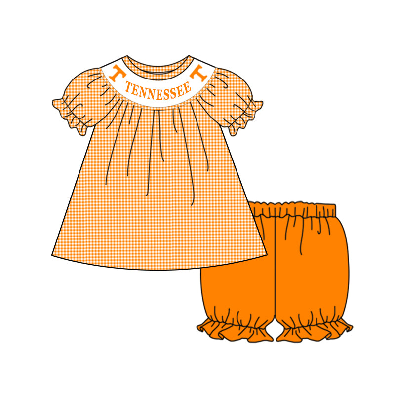 baby girls T university football team custom outfit