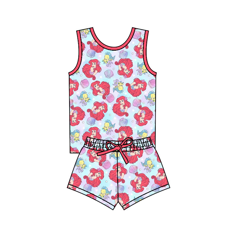 baby girls mermaid wholesale clothing set