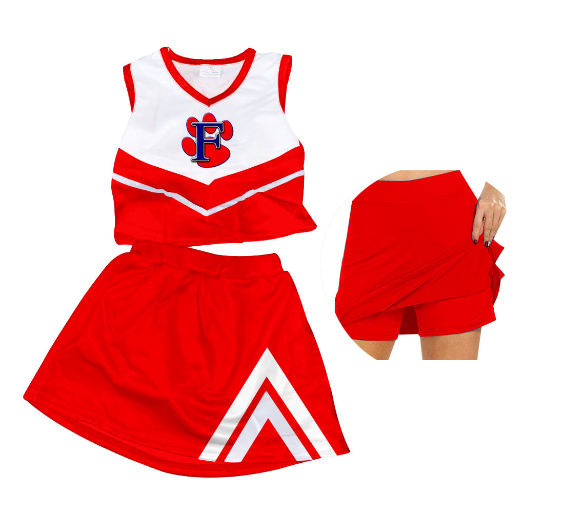 baby girls cheer skirt outfit