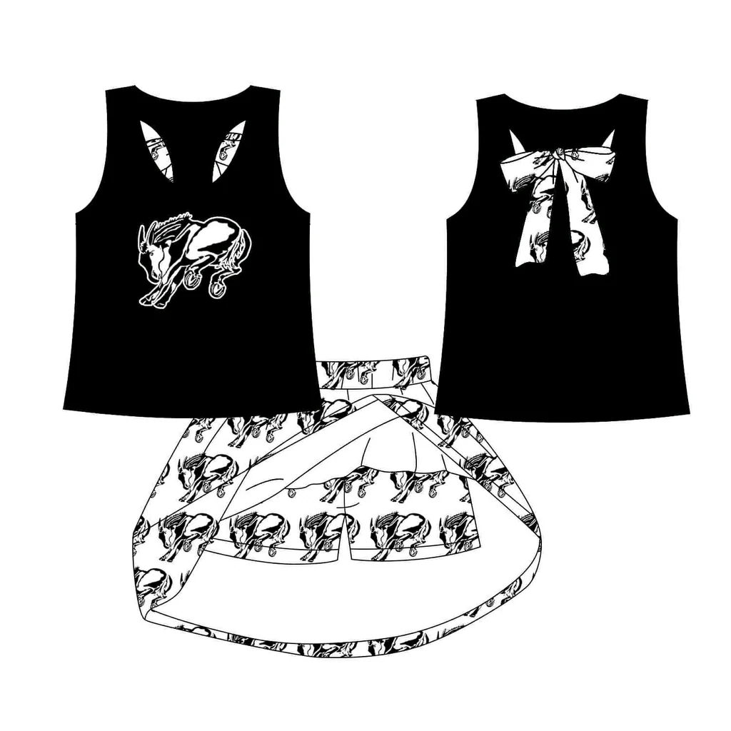 Baby girls custom team cheer outfit add shorts