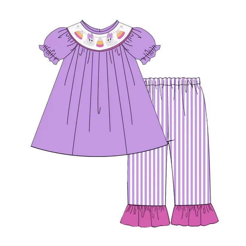 Halloween ghost design girls outfit