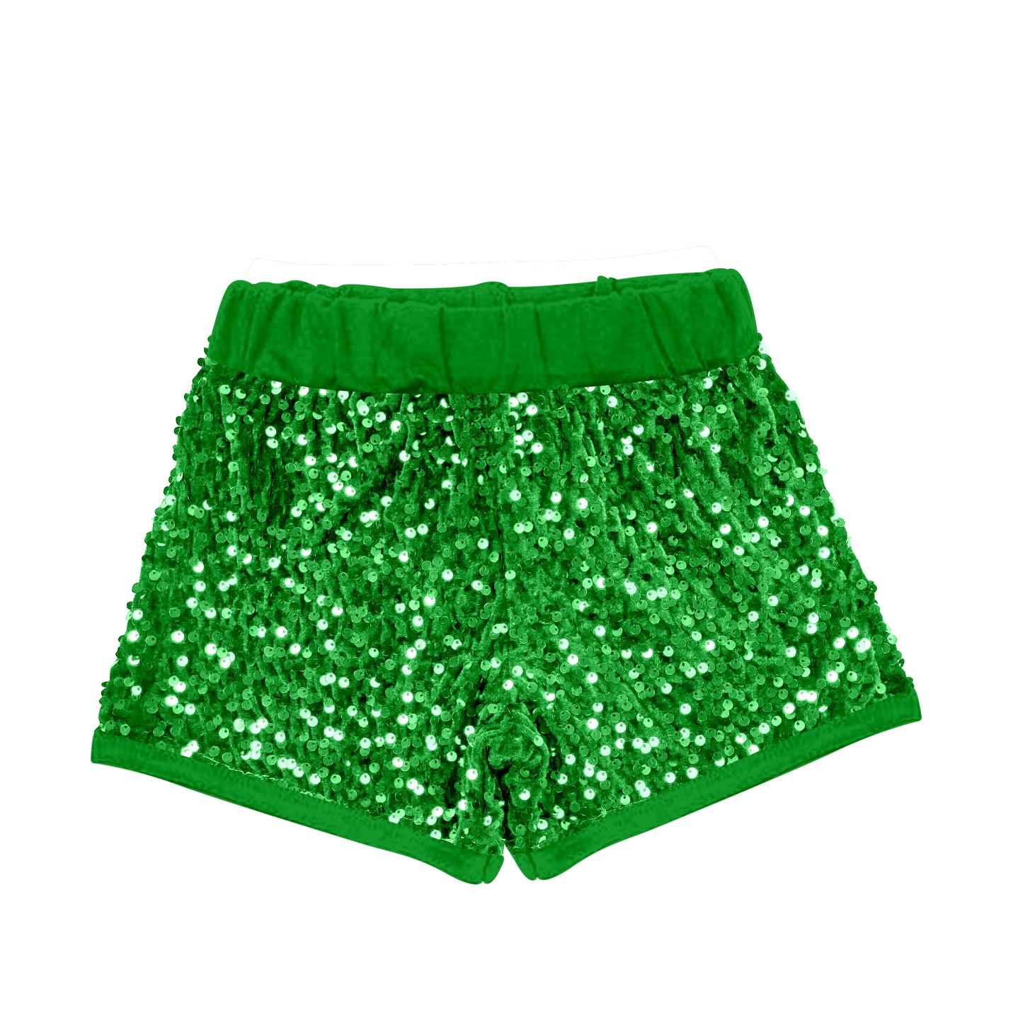 toddle girls green sparking sequins shorts