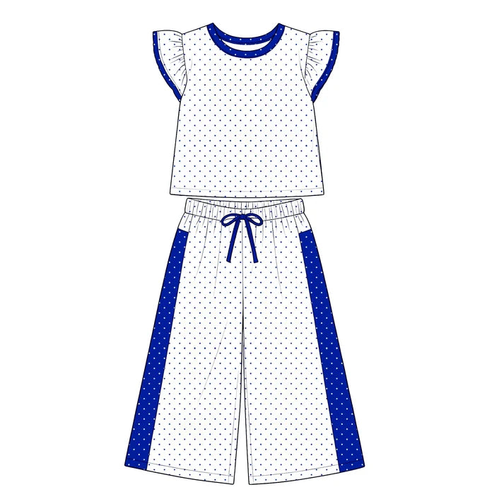 Toddle kids girls custom design short sleeve outfit